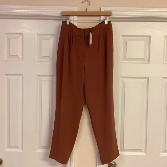 Express Light Brown Stylist Ankle Super High Rise Pant - Picture 5 of 11